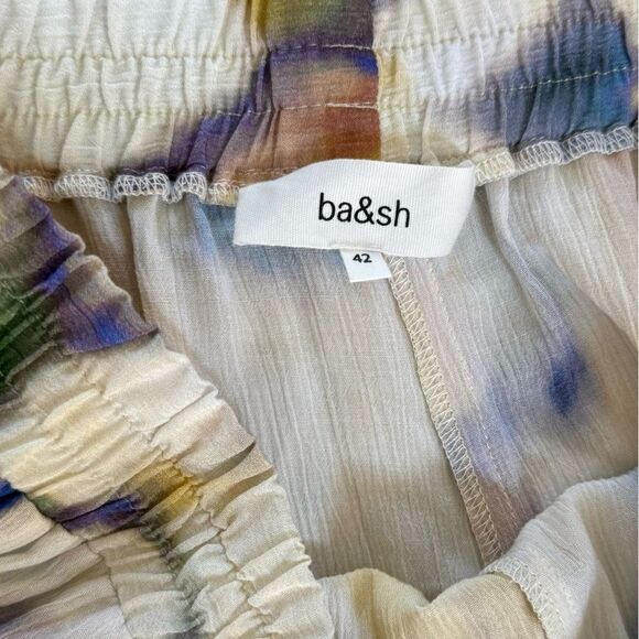 ba&sh FIPAN Printed Palazzo Wide Leg Pants 10 NWOT - Picture 14 of 15